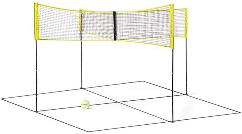 PE Four-sided Standard Volleyball Net Portable Four-sided Cross Four- Sided Beach Volleyball Net Family Entertainment Multiplayer Leisure Game