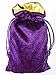Rune/tarot Bag: Purple Velvet and Marigold Satin Bag