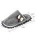 KISSTAKER One Pair Mop Cleaning Dusters House Slippers Shoes Cover Detachable Mopping Shoes (Grey Bow-Knot)