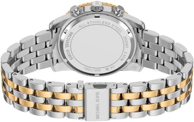 Bryant MK7582 - Reloj de Acero Inoxidable de Dos Tonos para Mujer, 35 mm