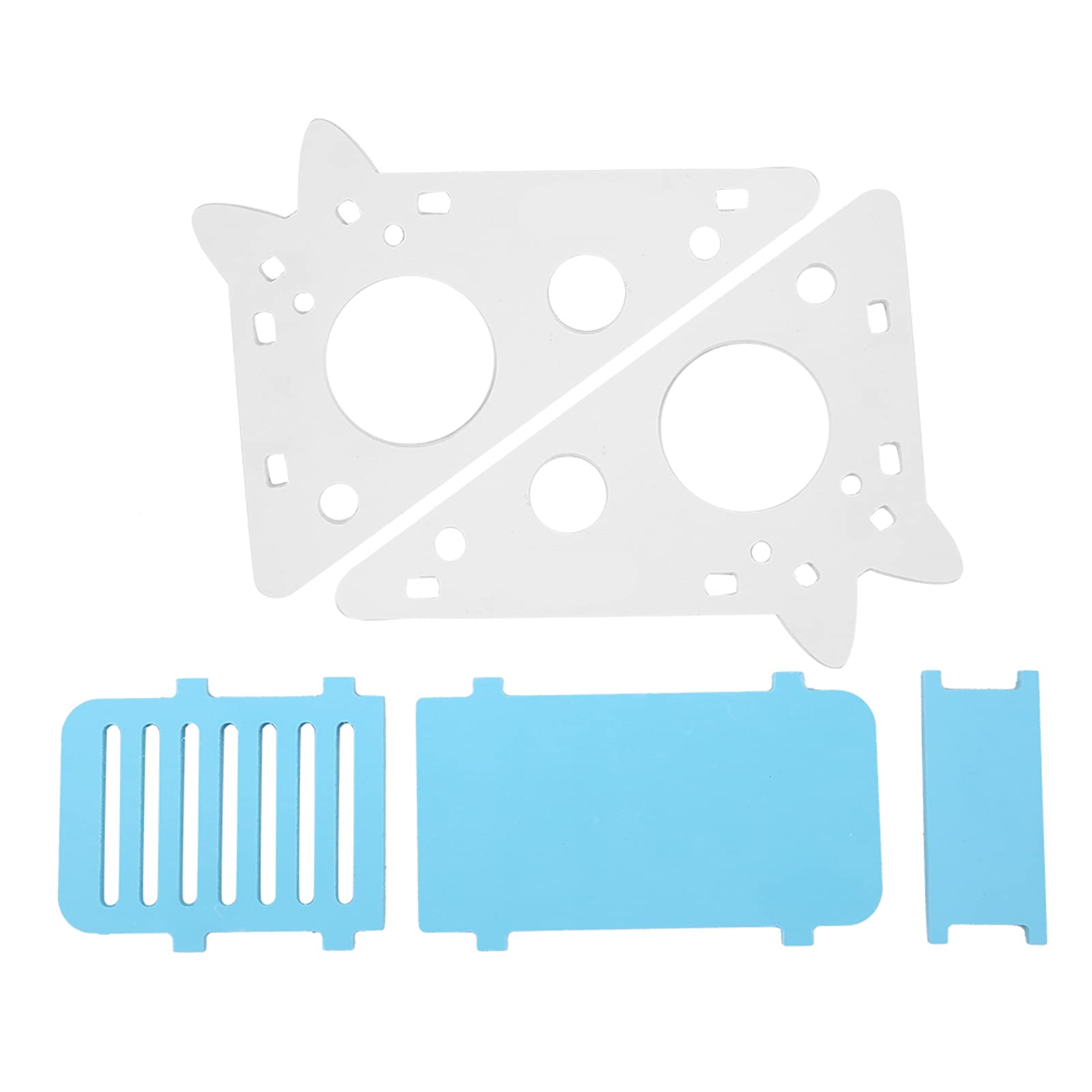 Natural Wood Hamster Hideout House with Climbing Stairs for Small Animals and Mice - Play and Rest Nest