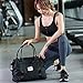 Travel Weekender Bag For Women Men Large, Black Duffle Bag, Overnight Shoulder Bag, NICE COM SUPPLY, Fit 15.10 laptop with Dry Wet Pocket