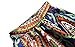 Women's Abstract Floral African Printed Pleated Maxi Long Dress Skirt X-Large