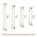 Paxcoo 16Pcs Necklace Extender Chain and Lobster Clasp Lock Set For Jewelry Necklace Bracelet