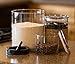 Planetary Design Airscape Glass Coffee and Food Storage Canister, 64 oz - Patented Airtight Lid Preserves Food Freshness - Two Way Valve Releases CO2