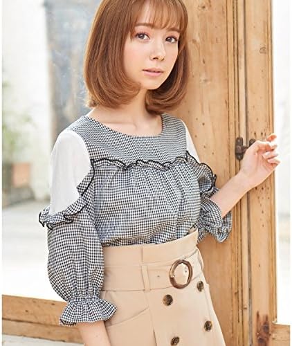 Amazon マジェスティックレゴン Majestic Legon レース切替スリーブブラウス 96ブラック柄 02 S シャツ ブラウス 通販