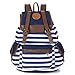 SHENGXILU Unisex Canvas Backpack School Bag Laptop Bag for Teens Girl Boy Student