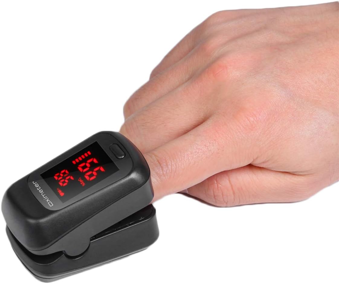 Fingertip Pulse Oximeter,OLED Display Oximeter Finger Monitor in 2 Directions,Blood Oxygen Monitoring,Heart and Pulse Rate Monitor,Fitness Tools