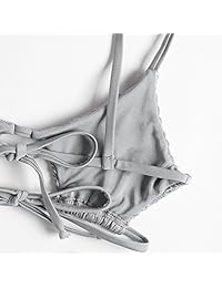 Conjunto de bikini con correa de espagueti para dama