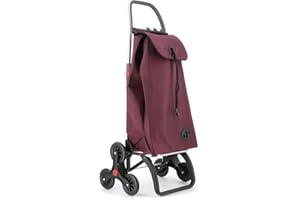 Rolser I-Max MF 6 Wheel Stair Climber Foldable Shopping Trolley - Burdeos