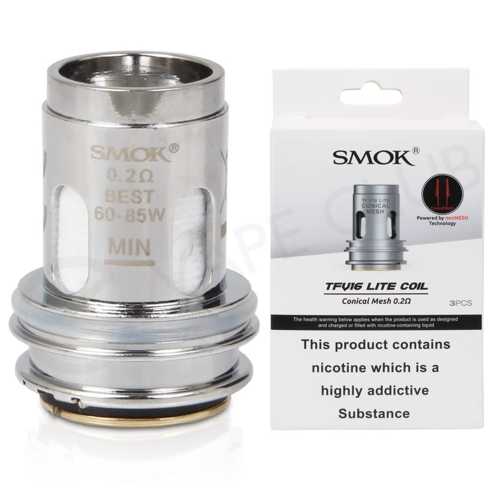 SMOK TFV16 Lite Coils - 0.2ohm Conical Mesh No Nicotine