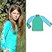 Tuga Girls Long Sleeve Rash Guards 1-14 Years, UPF 50+ Sun Protection Swim Shirt