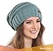 Brook + Bay Slouchy Beanie - Women's Winter Hats, Oversized Beanie Knitted Hats for Women & Men - Beanie Slouch Hats for Cold Weather Pastel Green