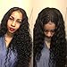 CYNOSURE Hair Deep Wave Bundles with Closure 100% Unprocessed Virgin Deep Wave Brazilian Hair 3 Bundles with Closure Free Part Natural Black Color (16 18 20+14inch closure)
