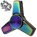 Rainbow Fidget Spinner Metal Pro - [Infinity Series] - Stress Reducer Figit toy for Kid & Adult [Easy Flick + Spin] Prime Hybrid Ceramic Ball Bearing Finger Spinner - Perfect For Anxiety,Autism,Boredo