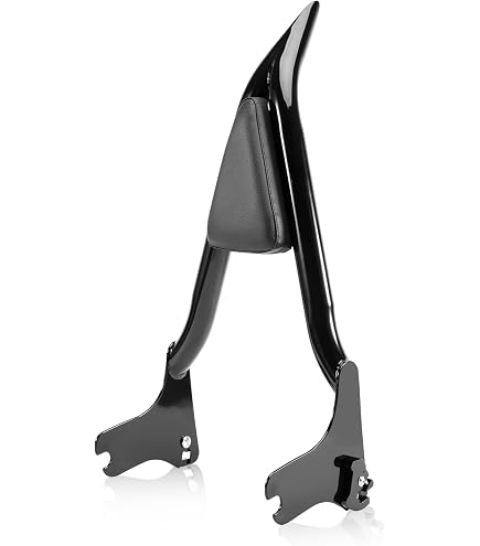 thumbnail image 2 of Passenger Sissy Bar Backrest For Harley Touring 2009+ Road Glide, Street Glide, Electra Glide - Chrome, Detachable 2 of 13