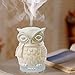 Essential Oil Diffuser COOSA 100ml Ceramic Owl Aromatherapy Diffuser Ultrasonic Cool Mist Humidifier with 7 Changing Color LED Lights and Waterless Auto Shut-off for Baby Room Bedroom Office Home Yoga