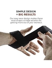 Lingito - Muñequeras profesionales con bucles para pulgar, muñequeras para hombres y mujeres, levantamiento de pesas, levantamiento de potencia, entrenamiento de fuerza