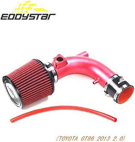 EDDYSTAR Performance Air Intake Kit with Nanometer Materials Red Filter Red pipe for TOYOTA GT86 2.0L