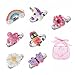 Adjustable Rings Set for Little Girls - Colorful Cute Unicorn, Butterfly Rings for Kids, Children's Jewelry Set
