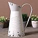 VANCORE Shabby Chic Large Metal Jug Flower Pitcher Vase primary