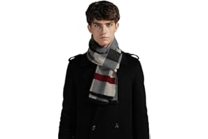 Eagool Thick Cashmere Scarf For Men Gift Idea Extremely Warm Super Soft Wool Scarf For Winter Autumn And Spring