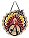 Evergreen Flag Turkey Burplap Door Décor with Festive 3-D Design