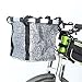 ANZOME Folding Bicycle Bike Basket, Front Detachable Handlebar Cycling Pet Bike Basket Carrier Bag Pet, Handle Diameter 22.7-32mm（0.8in-1.2in） Maximum Loading Capacity 5kg(11lb)thumb 1