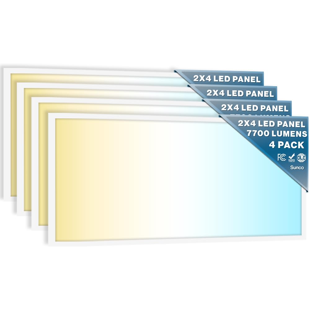 Sunco 2x4 LED Flat Panel Light Drop Ceiling Office