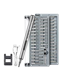 Juego de destornilladores eléctricos sin cable de precisión, destornillador con 55 puntas de destornillador, cámara de reparación, ordenador, teléfono, joyería y otros equipos electrónicos