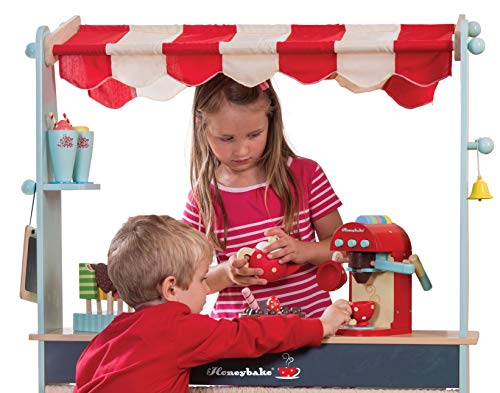 Le Toy Van – Honeybake Laden und Kaffeestand-Rollenspiel aus Holz für Kinder | Café oder Supermarkt-Rollenspiel Laden – Bild 8