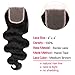 ZILING Hair Brazilian Virgin Body Wave Hair Bundles with Closure 8A 100% Unprocessed Brazilian Body Wave Human Hair Weft with Lace Closure Brazilian Body Wave, Bundles+free part, (14/16/18+14 Inch)
