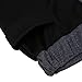 Men's Summer Active Wear Novelty Stylish Light Weight Skinny Open Bottom Sweatpants (L, Black)