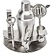 Wyndham House Stainless Steel Bar Set with Cocktail Shaker and All the Tools for Entertaining your Guests, 7-Piece