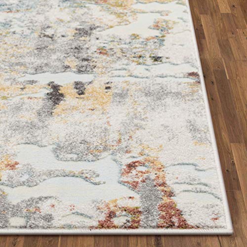 Well Woven Azura Multi Abstract Distressed Pattern Area Rug 9x13 (9'3
