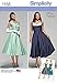 Simplicity 1950's Vintage Pattern 1155 Women's Vintage Style Dress Sizes 20W-28W