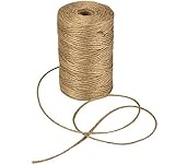 Jute Twine, 6 Ply Art Crafts Jute Rope by iFergo, 328Feet Heavy Duty Packing String for Gardening, Home Decoration, Gift Wrapping, DIY Crafts, Wedding Card, Bunding Durable Natural Twine