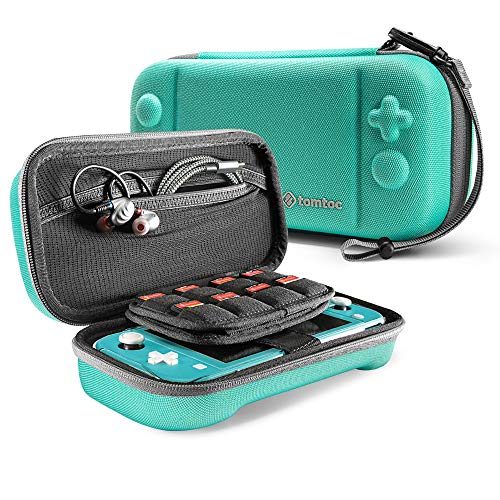 tomtoc Carrying Case for Nintendo Switch Lite, Portable Travel Storage Protective Case with 24 Game Cartridges and Original Patent for Switch Lite Console and Accessories