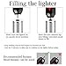 Torch Lighter, Cigar Lighter, Cigar Cutter and Lighter Set - Triple Jet Flame Butane Cigarette Torch Lighter with Cigar Punch Cutter