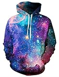 HelloTem Animal Printed Big Pockets Drawstring Hoodie Sweatshirt,XX-Large / XXX-Large,1