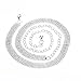 KaYaka New Design Fashion Women Sexy Golden Charm Adjustable Waist Chain Belt, Silver, Large