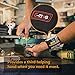 Magnetic Wristband, G-TING Adjustable Super Magnetic Wrist Band With 15 Strong Magnets for Holding Screws,Nails,Drill Bits Holding Tools,Bolts and Other Metal Tools.Unique Tool Gift for DIY (Black)