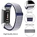 KWLET Straps Compatible with Fitbit Charge 3 Bands,Soft Nylon Sport Sticky Loop Replacement Bands Wristband Adjustable Straps Wristband Watch Band for Fitbit Charge 3 / Charge 3 SE Accessories
