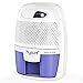hysure Portable Mini Dehumidifier 2201 Cubic Feet Electric Safe Dehumidifier for Bedroom Home Crawl Space Bathroo RV Baby Room White