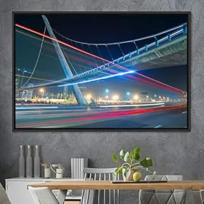 signwin Framed Canvas Wall Art Light Exposure Colorful...