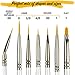 Best Model Miniature Paint Brushes - Small Detail Paint Brush Set - 7 pcs Model Paint Brushes for Miniature Painting, Fine Detailing – Tiny, Mini, Micro Fine Paint Brush Kits