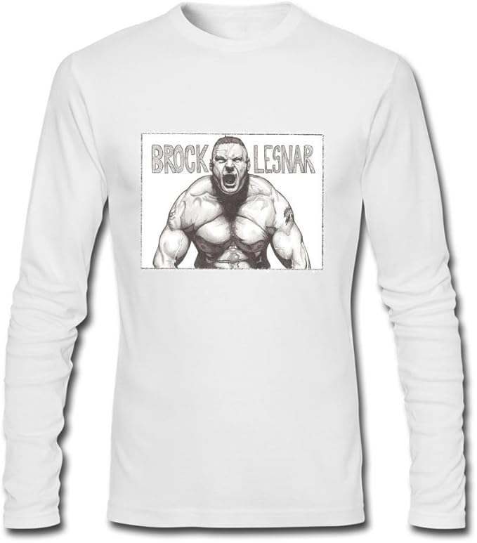 Amazon.com: Design By Jenny Jennydesign Men's Brock Lesnar Long Sleeves T-Shirts 100% Cotton 