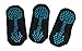 Yoga Socks - Non Slip Grip Cotton Barre Socks for Sports Exercise Pilates Barre - Unisex Women and Men (3 pairs)