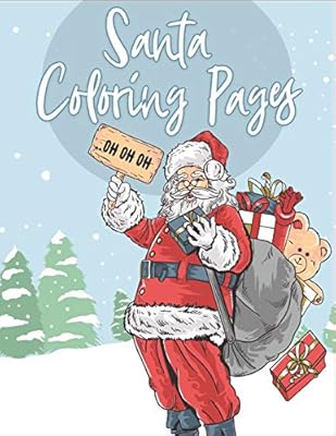 Download Santa Coloring Pages 70 Christmas Coloring Books For Kids With Reindeer Snowman Christmas Trees Santa Claus And More The Coloring Book Art Design Studio Amazon Sg Books
