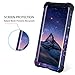 YINLAI Note 9 Case Samsung Galaxy Note 9 Case 3 Layer Heavy Duty Full Body Shockproof Slim Hybrid Soft Silicone Rubber Rugged Bumper Hard PC Cover with Space Stars Design Phone Cases Purple Space